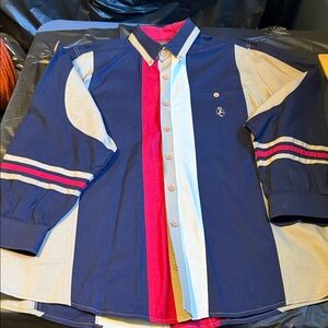 Spindle River Vintage Western Color  Blocked  LS 100% Cotton